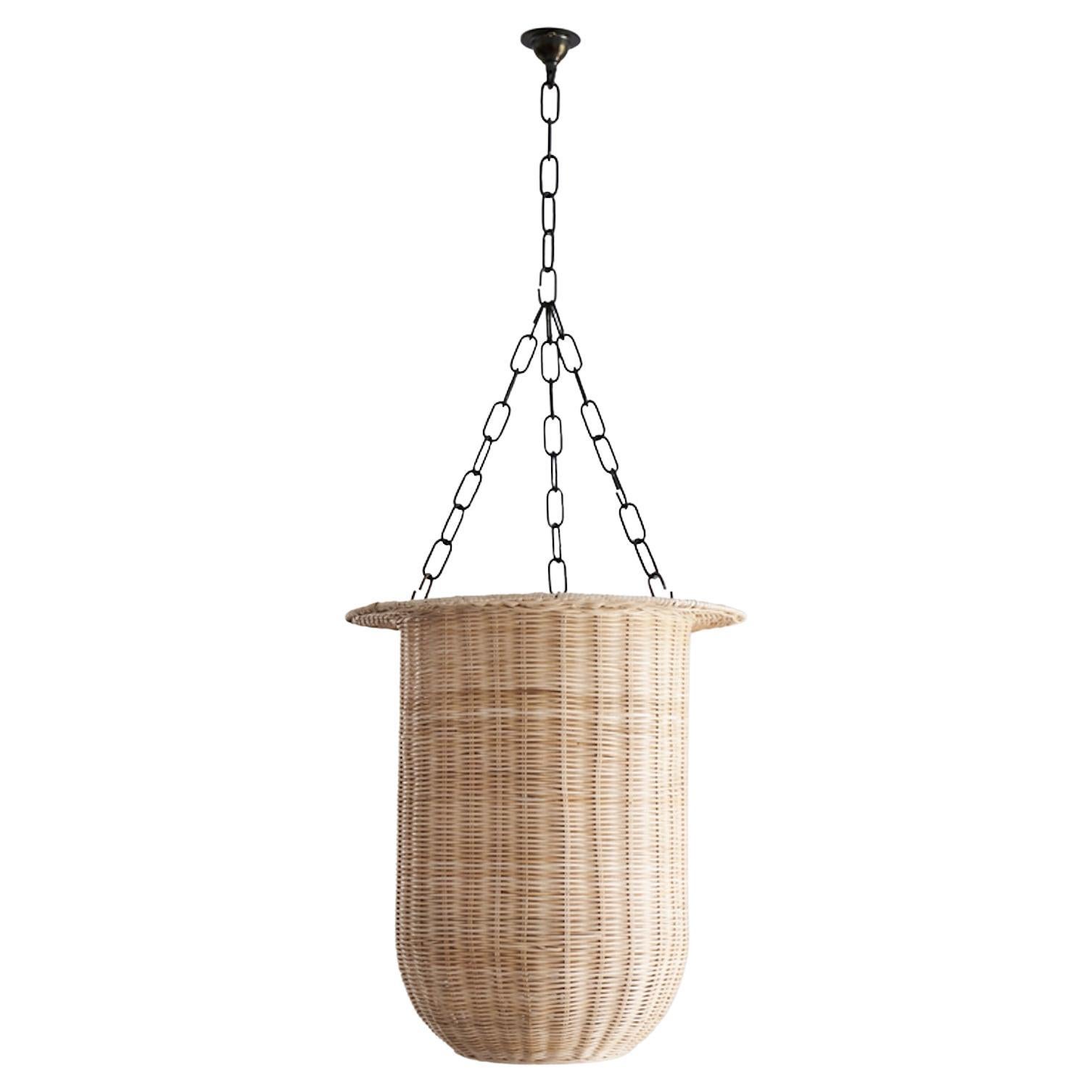 Hurricane Rattan Pendant, by Dunlin