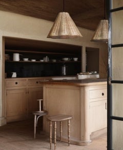 Etna Rattan Large Pendant Light, by DUNLIN