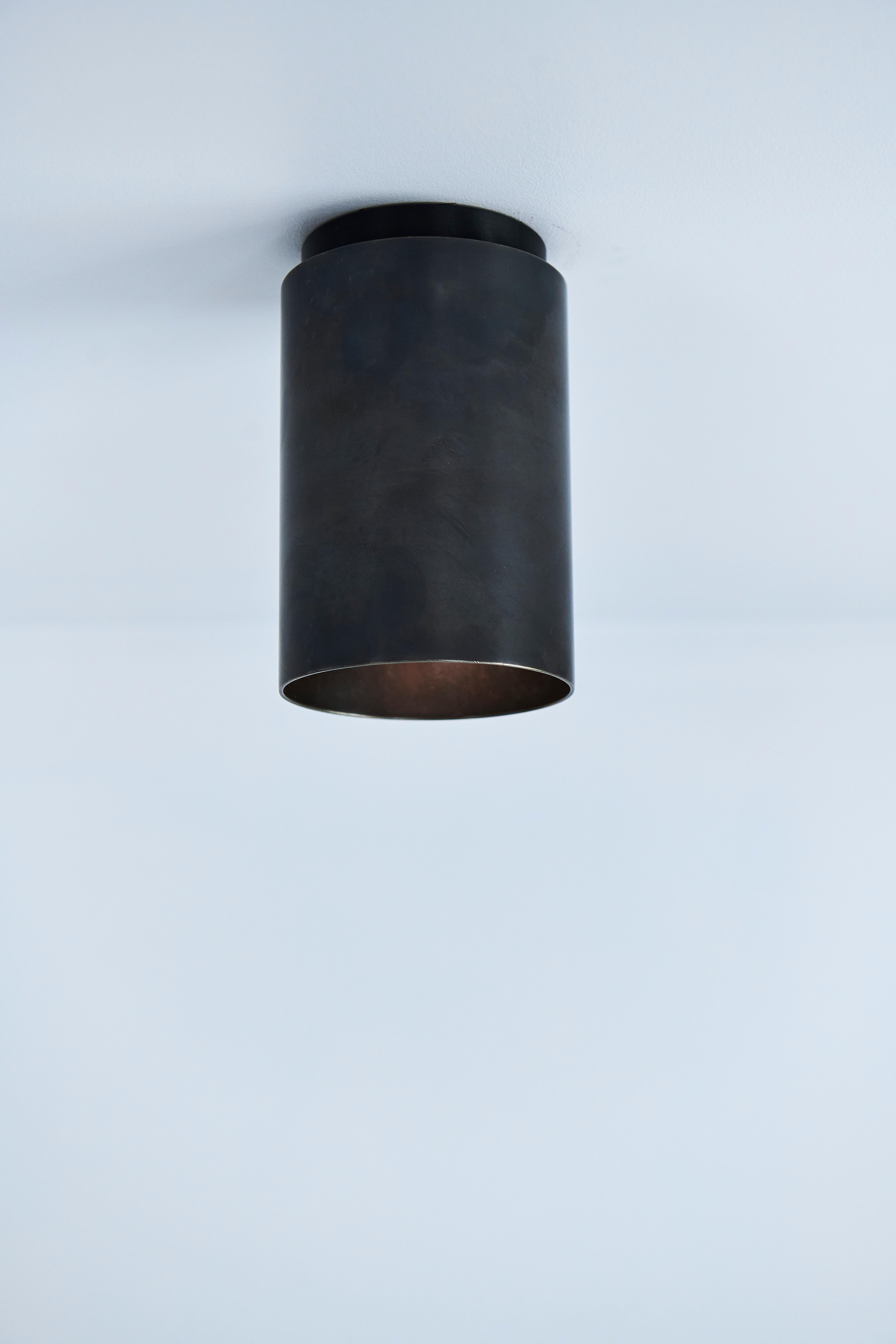 Australian Mott St Spot Light, Noir Blackened Brass, by DUNLIN For Sale