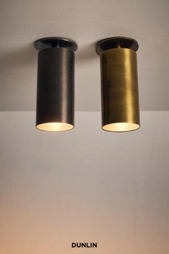 Dunlin Spruce St Spot Light, Tarnished Raw Brass