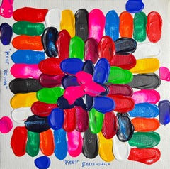 Continuez à y croire, continuez à essayer - Peinture abstraite contemporaine du XXIe siècle