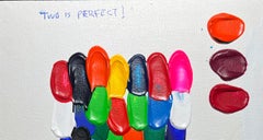 Zwei ist perfekt – 21. Jahrhundert, zeitgenössisch, abstrakt, farbenfroh