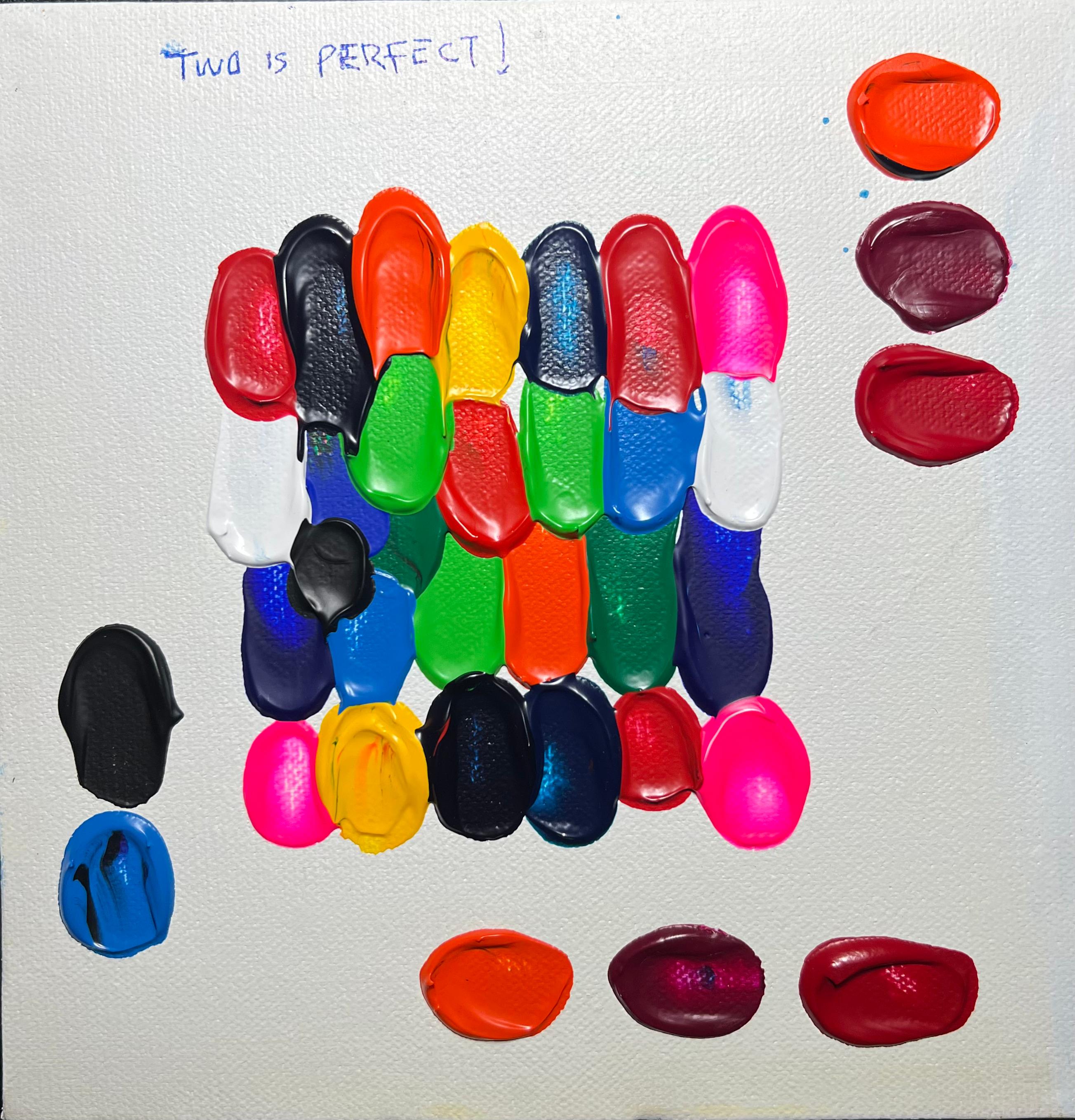 Two is Perfect - 21st Century, Contemporary, Abstract, Colouful