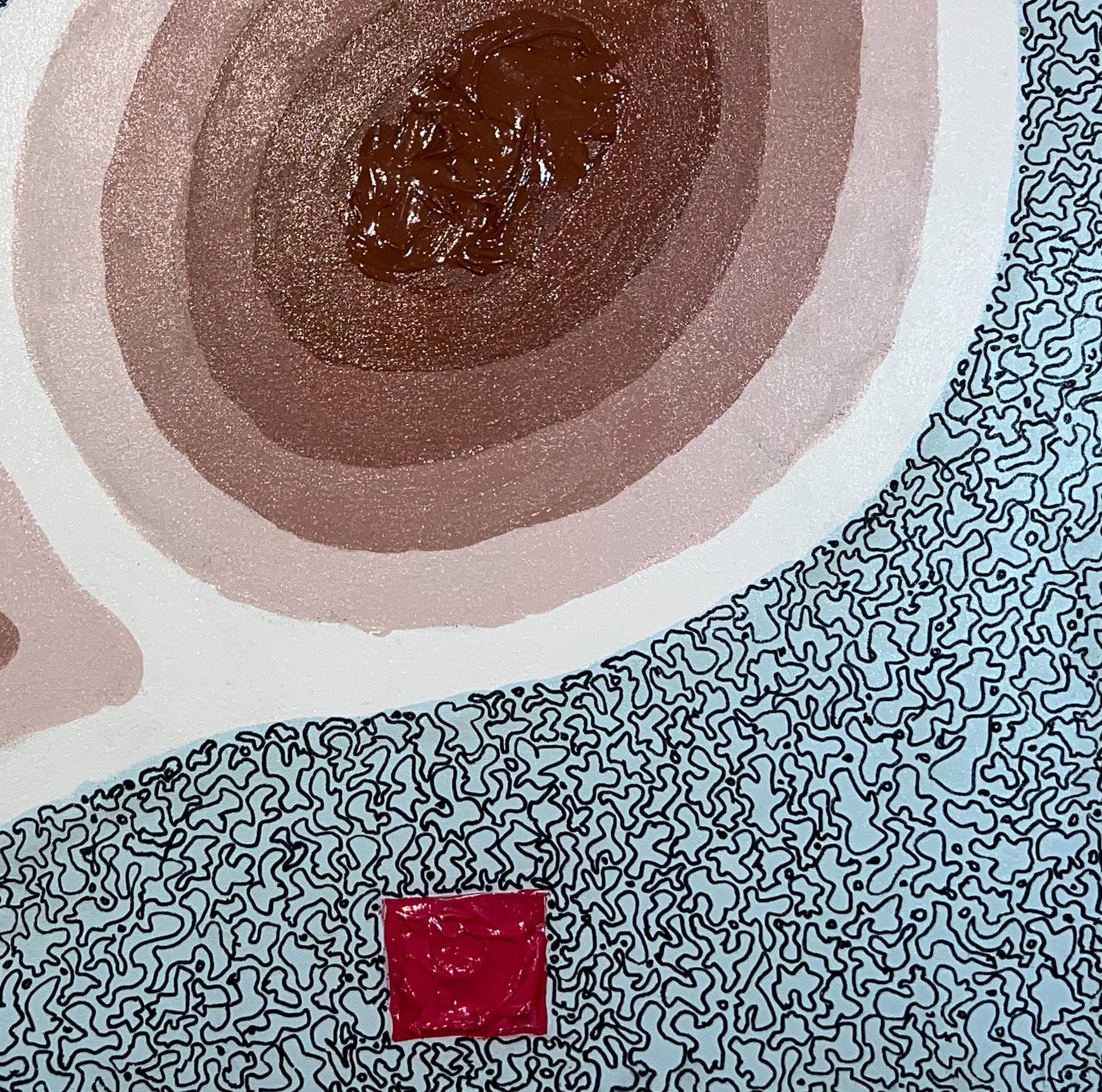 Due tipi di vita 2 - 21° secolo, Contemporaneo, Pittura astratta, Acrilico in vendita 1