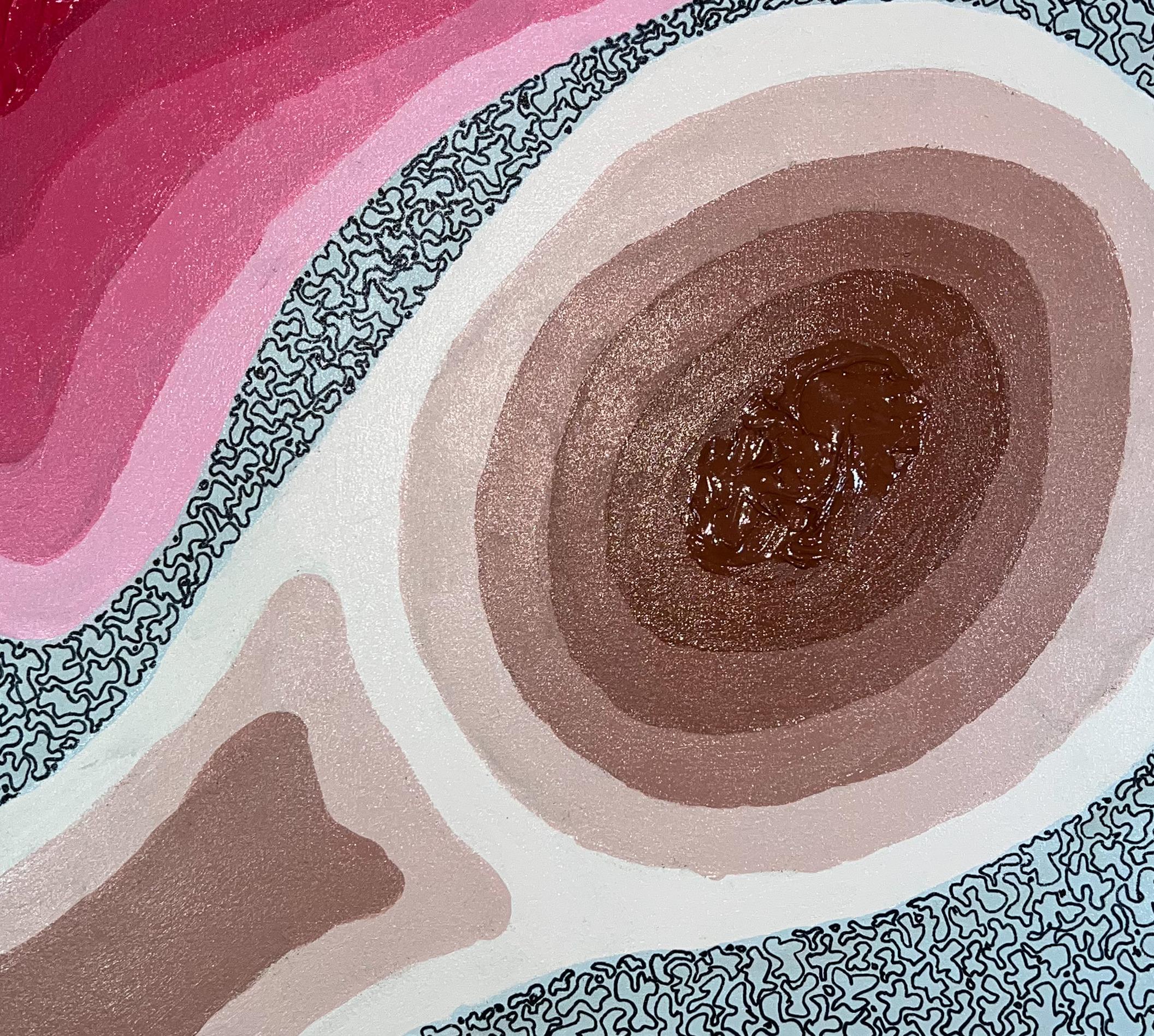 Due tipi di vita 2 - 21° secolo, Contemporaneo, Pittura astratta, Acrilico in vendita 2