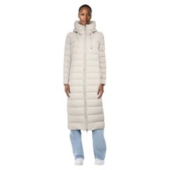 Duno Ecru Down Filled Puffer Long Coat Size XL