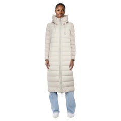 Duno Ecru Down Filled Puffer Long Coat Size XL