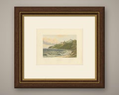 Dunrobin Castle, Sutherland, Antique Morris Woodblock Print, circa 1870