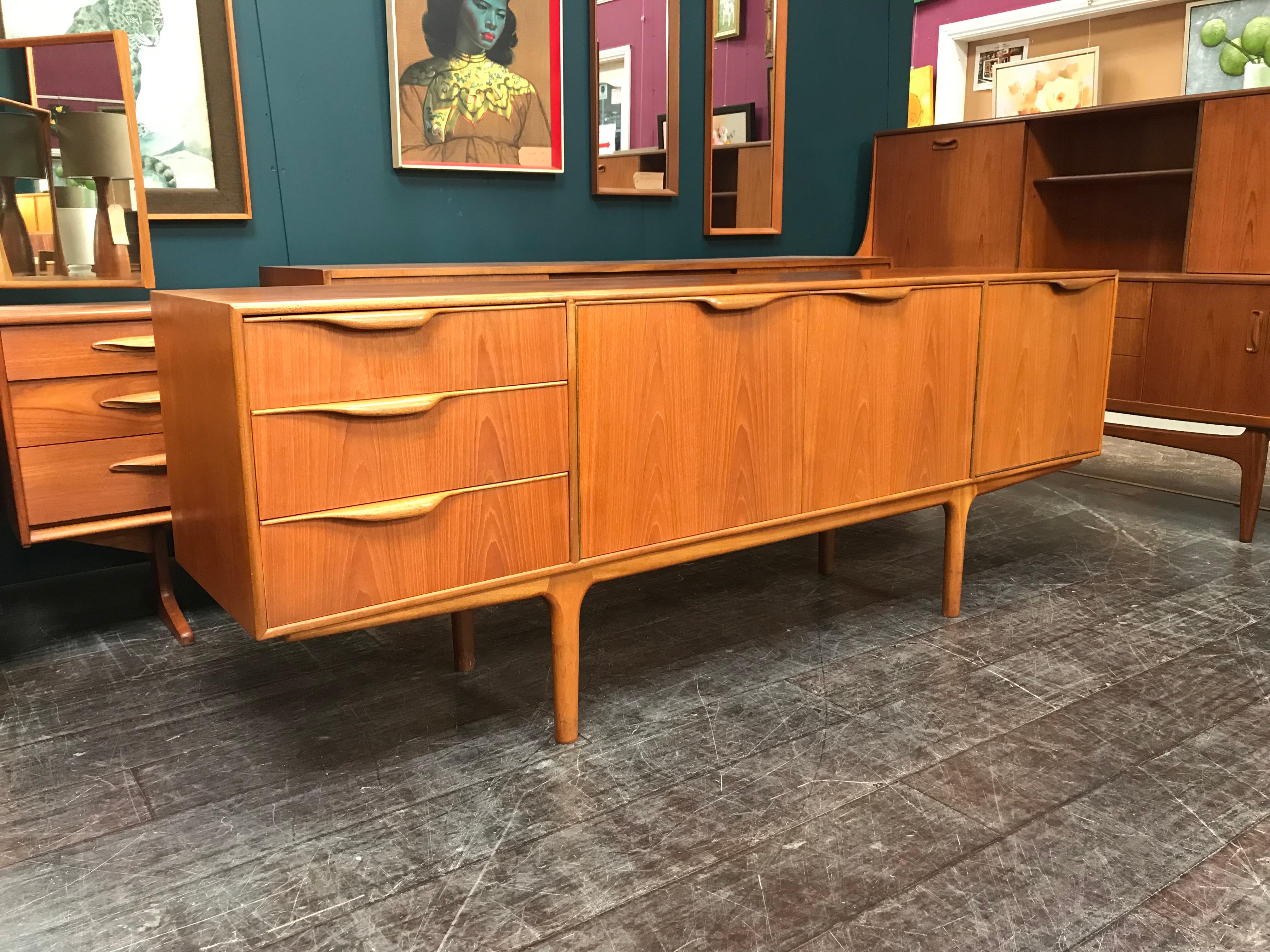 Scottish Dunvegan British Midcentury Teak Sideboard by Tom Robertson for A.H. McIntosh