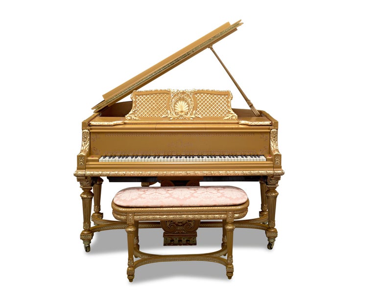 Immensely rare and mechanically complex, the Duo-Art reproducing grand piano is considered to be the most technologically advanced player piano made in the early 20th century. This particular instrument is further distinguished as having been owned