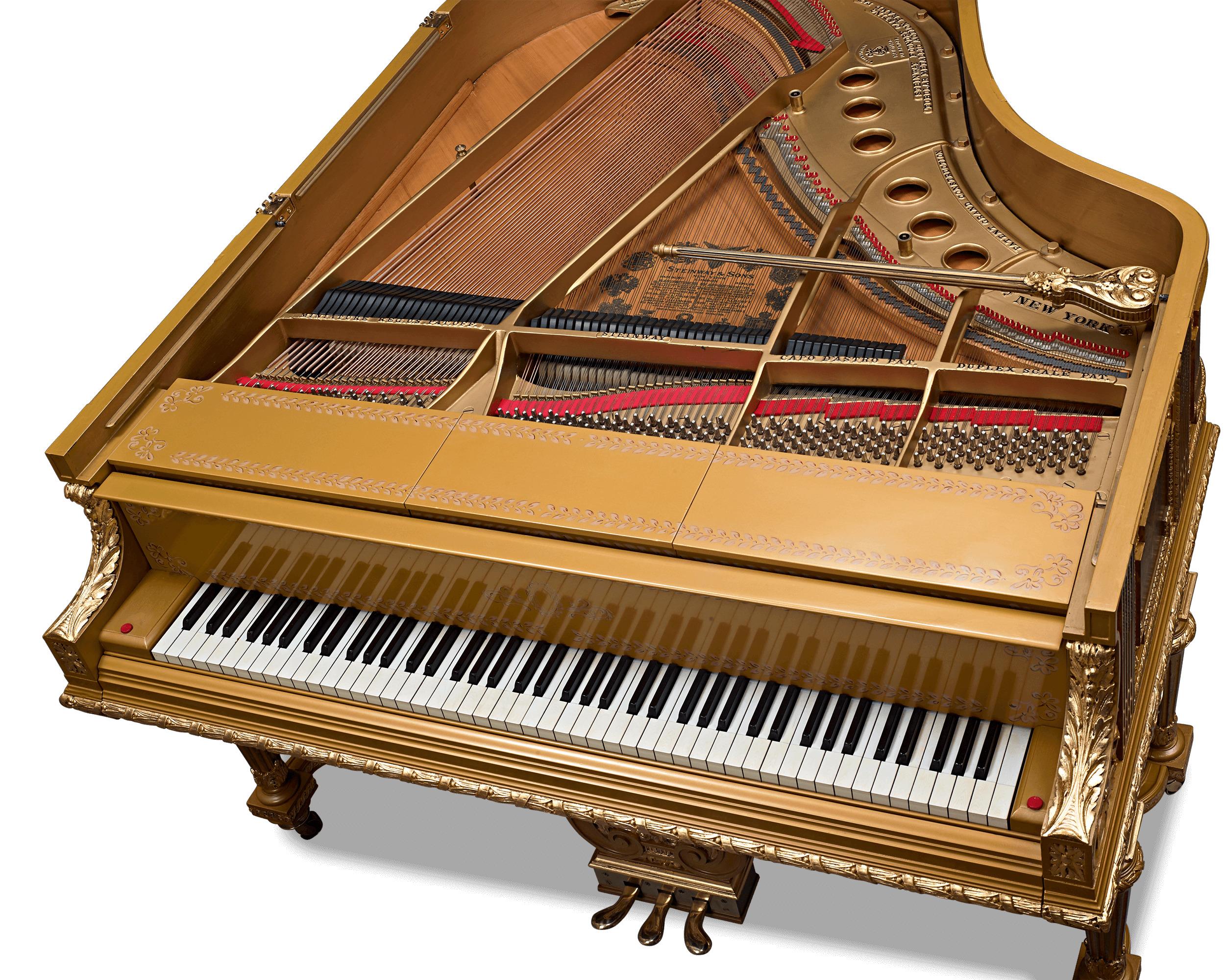 Gilt Duo-Art Grand Player Piano by Steinway and Aeolian