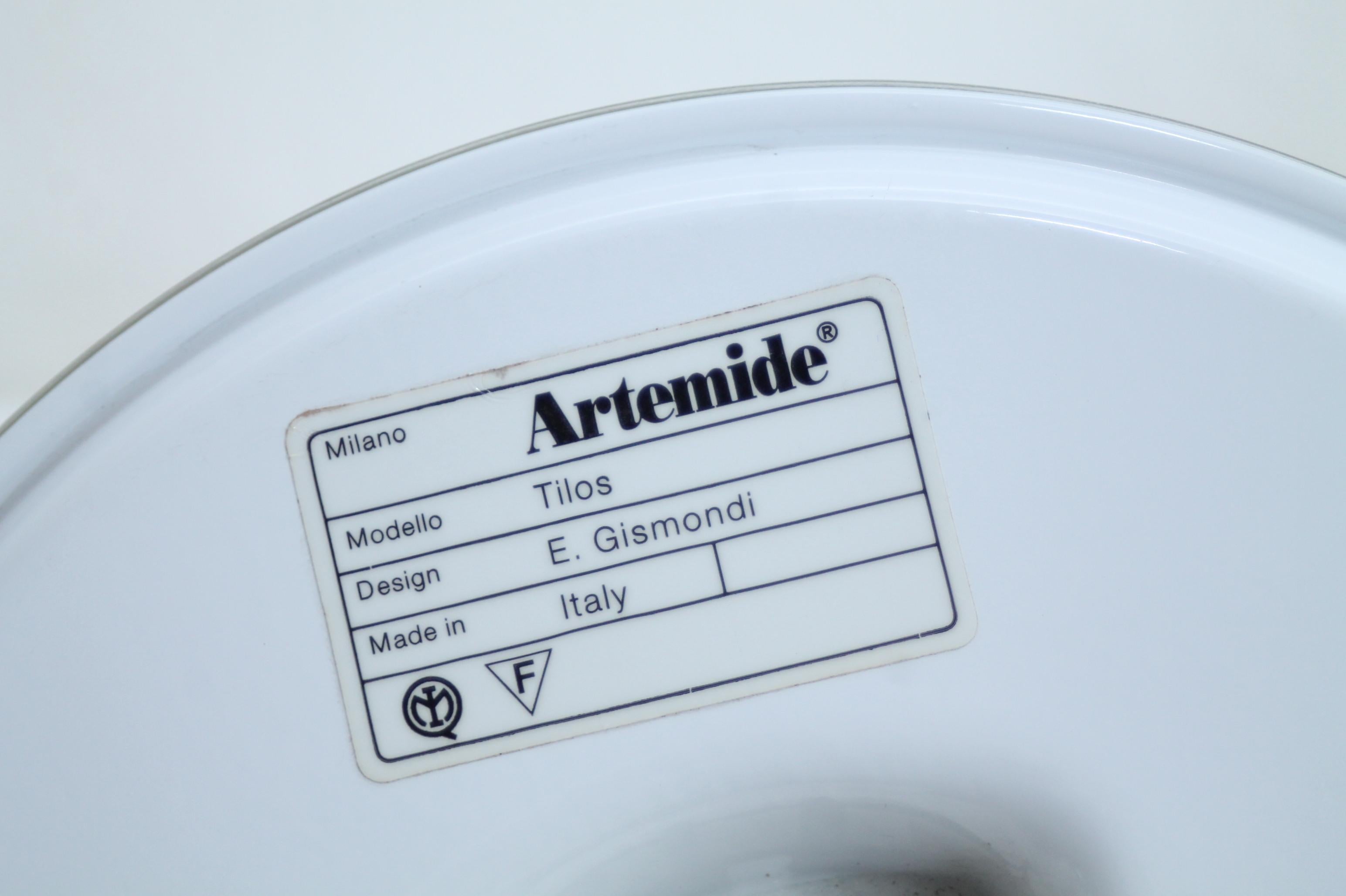LAST PIECE /// Artemide Tilos by E. Gismondi, 1990s. Wall or ceiling lamp In Excellent Condition In Firenze, FI