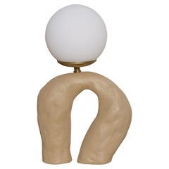 Lampada da tavolo Duo Beige di Tuğçe Geyik