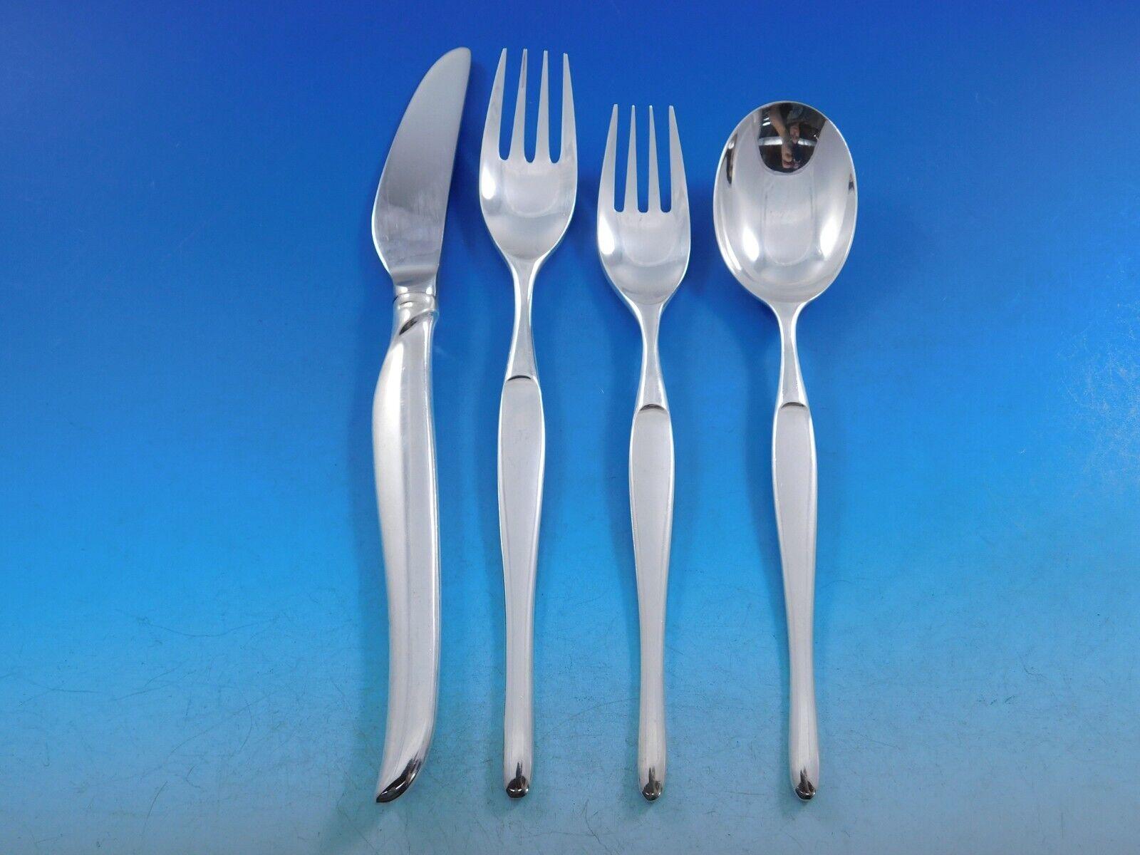 Duo by Christofle Servizio di posate in argento per 12 persone Set 116 pezzi Cena In condizioni ottime in vendita a Big Bend, WI