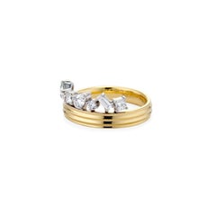 Duo Column Crown Ring