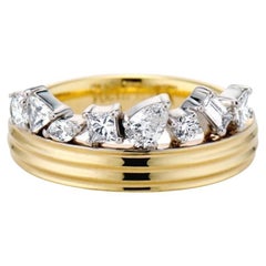 Duo Column Crown Ring