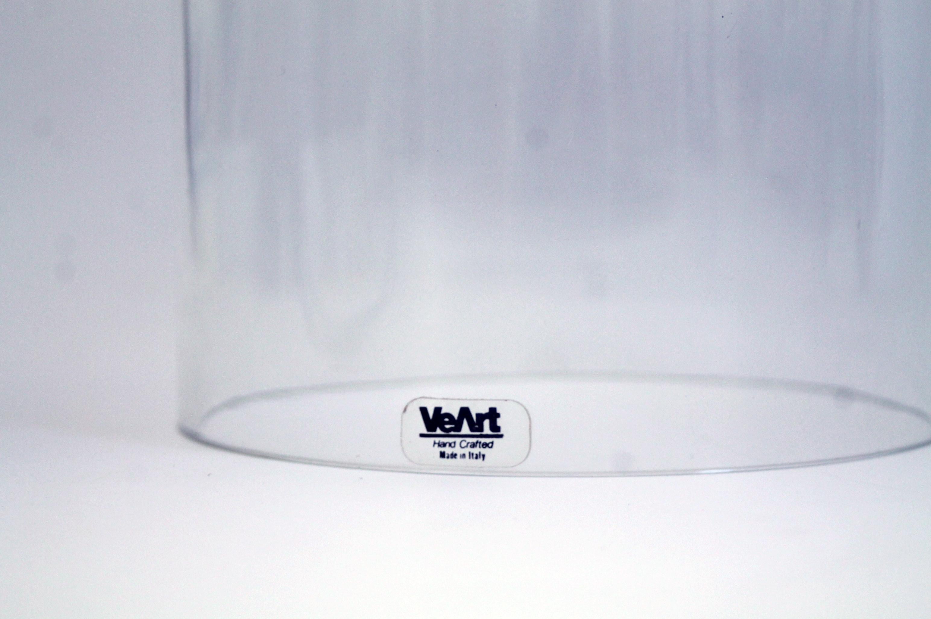 SETZEN  Guido Rosati für VeArt Murano Glas  Moderne Tischlampen aus der Mitte des Jahrhunderts 1976 1