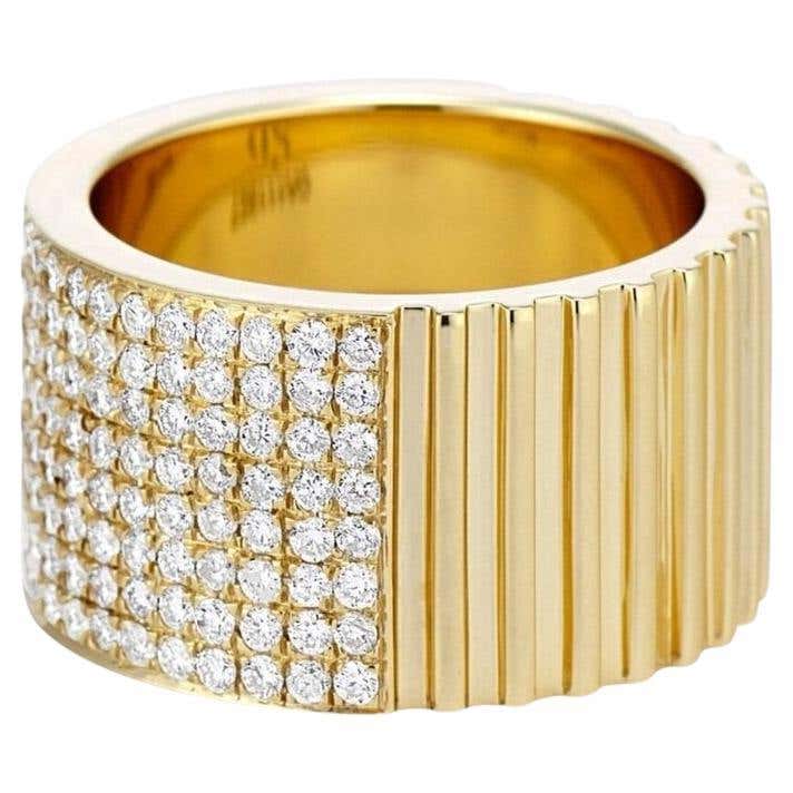 Customizable Duo Half Column/Pave Ring For Sale at 1stDibs | column ...