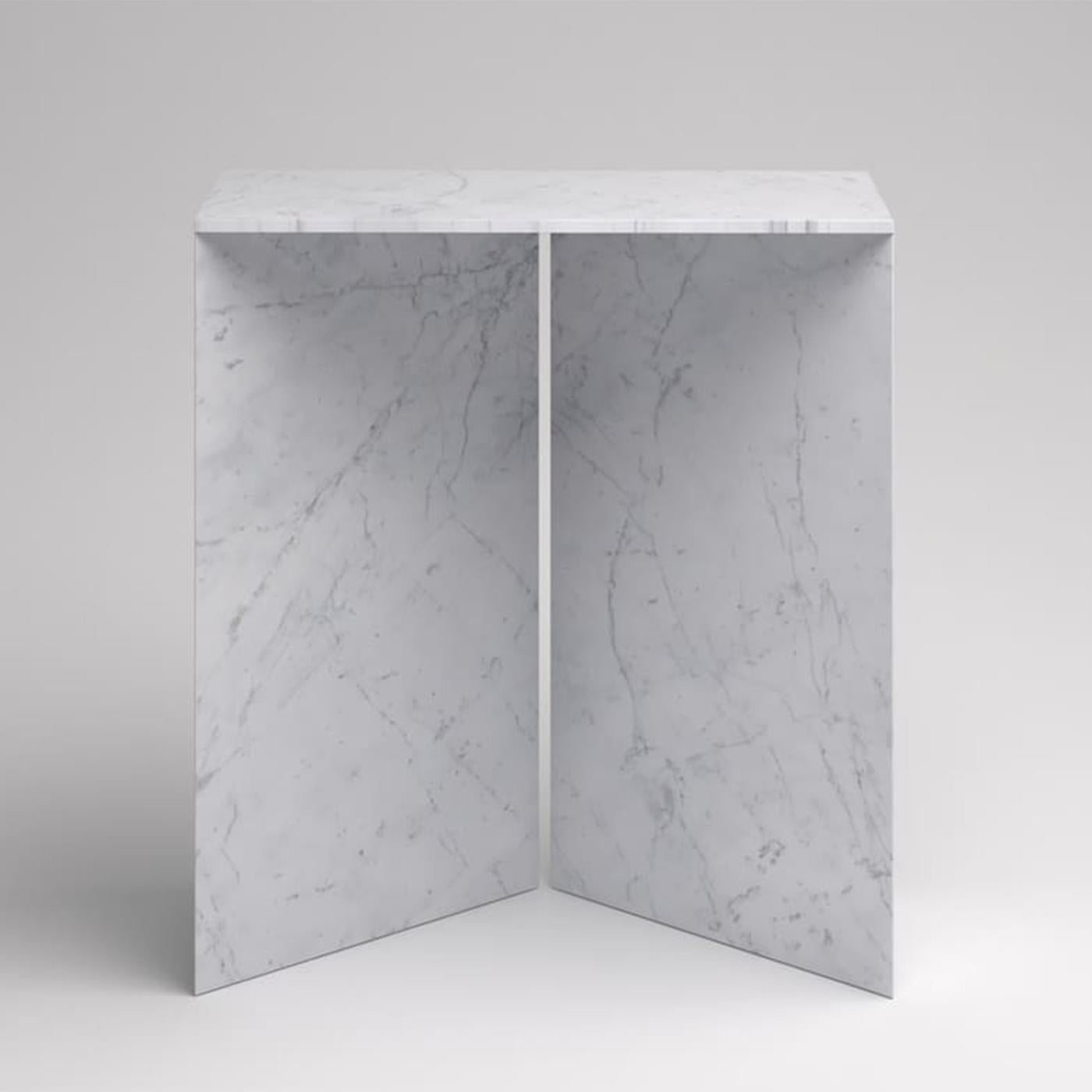 Duo Marble Console Table For Sale 3