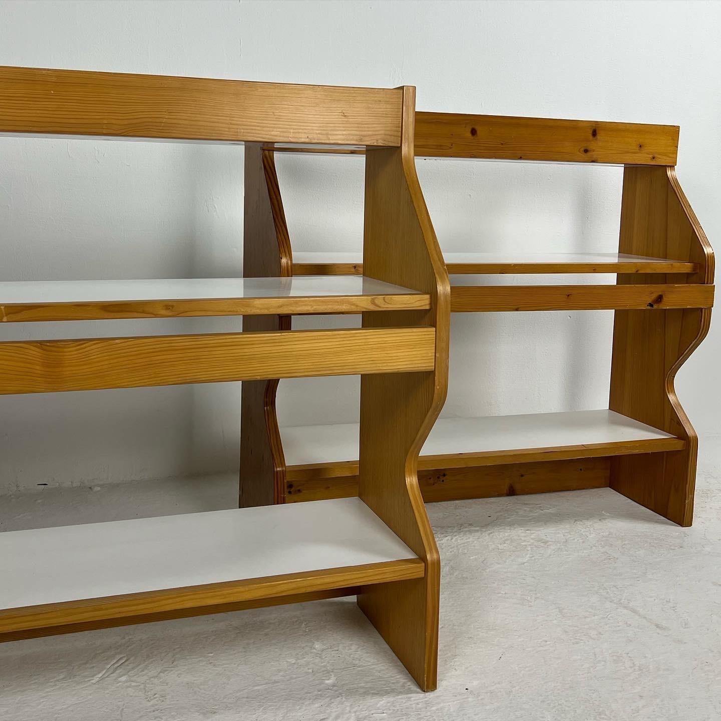 European Duo of Dresser Shelves by Charlotte Perriand For Sale