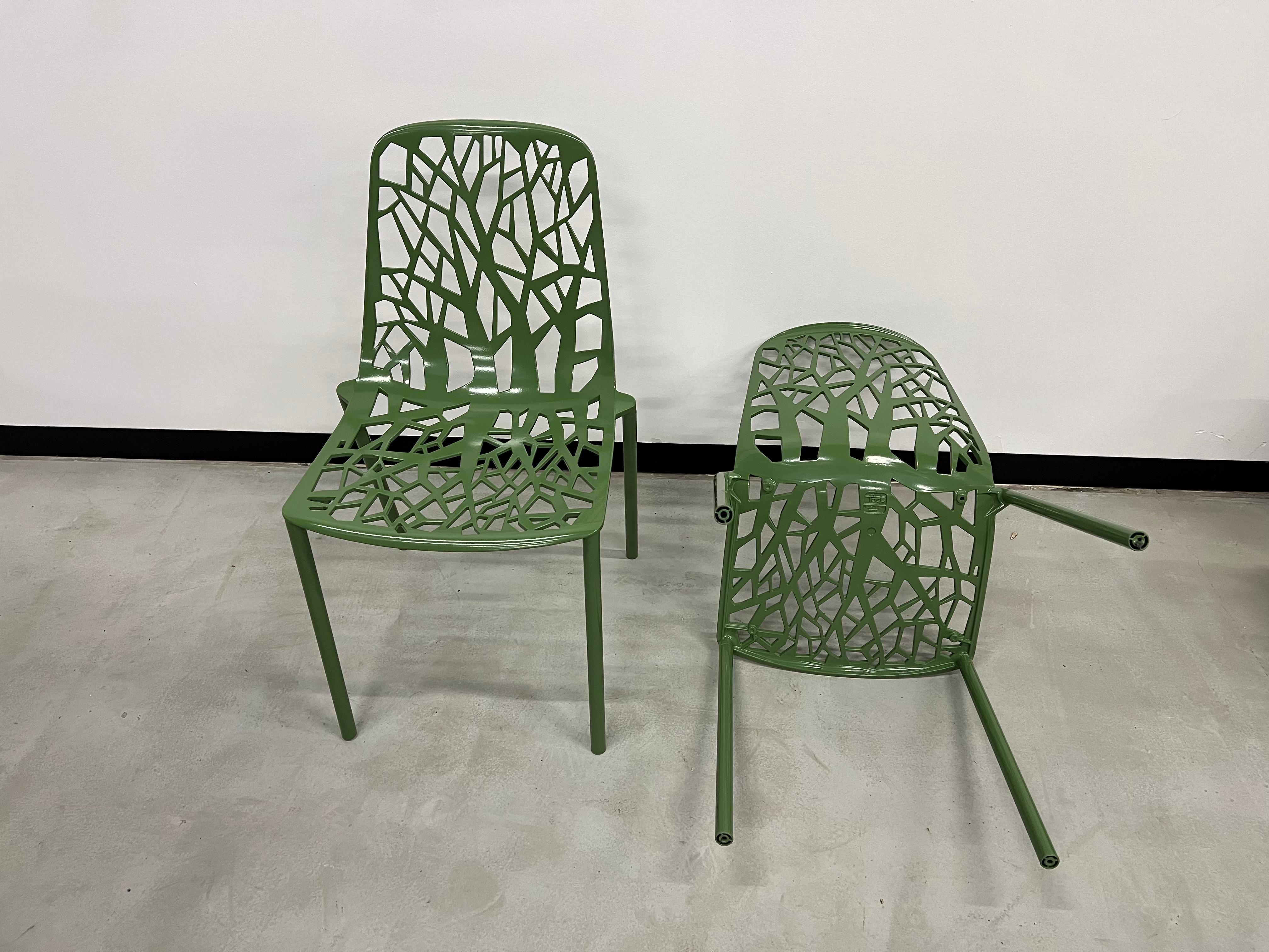 Duo of Fast Forest chairs For Sale 3