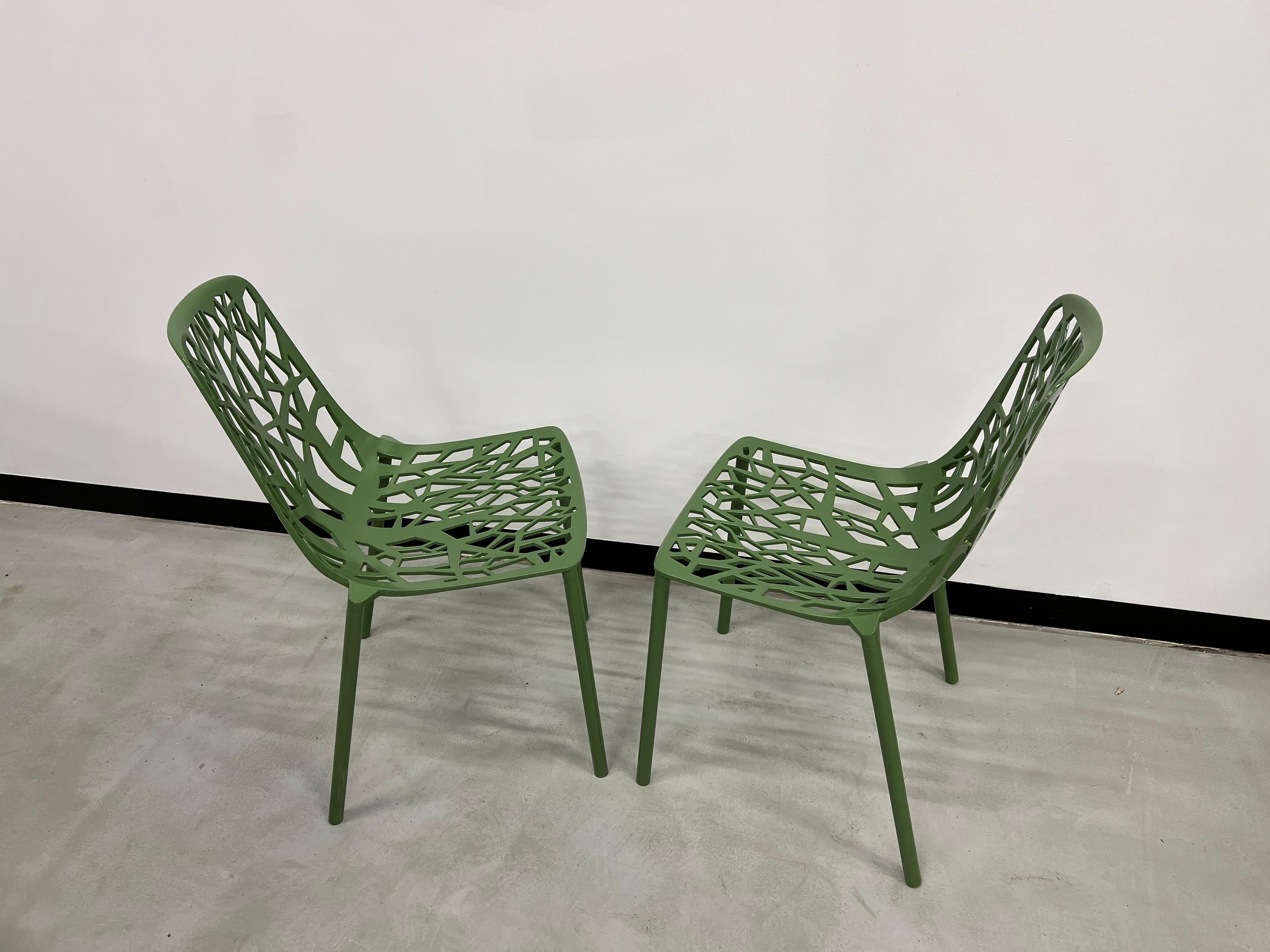 Duo of Fast Forest chairs For Sale 4