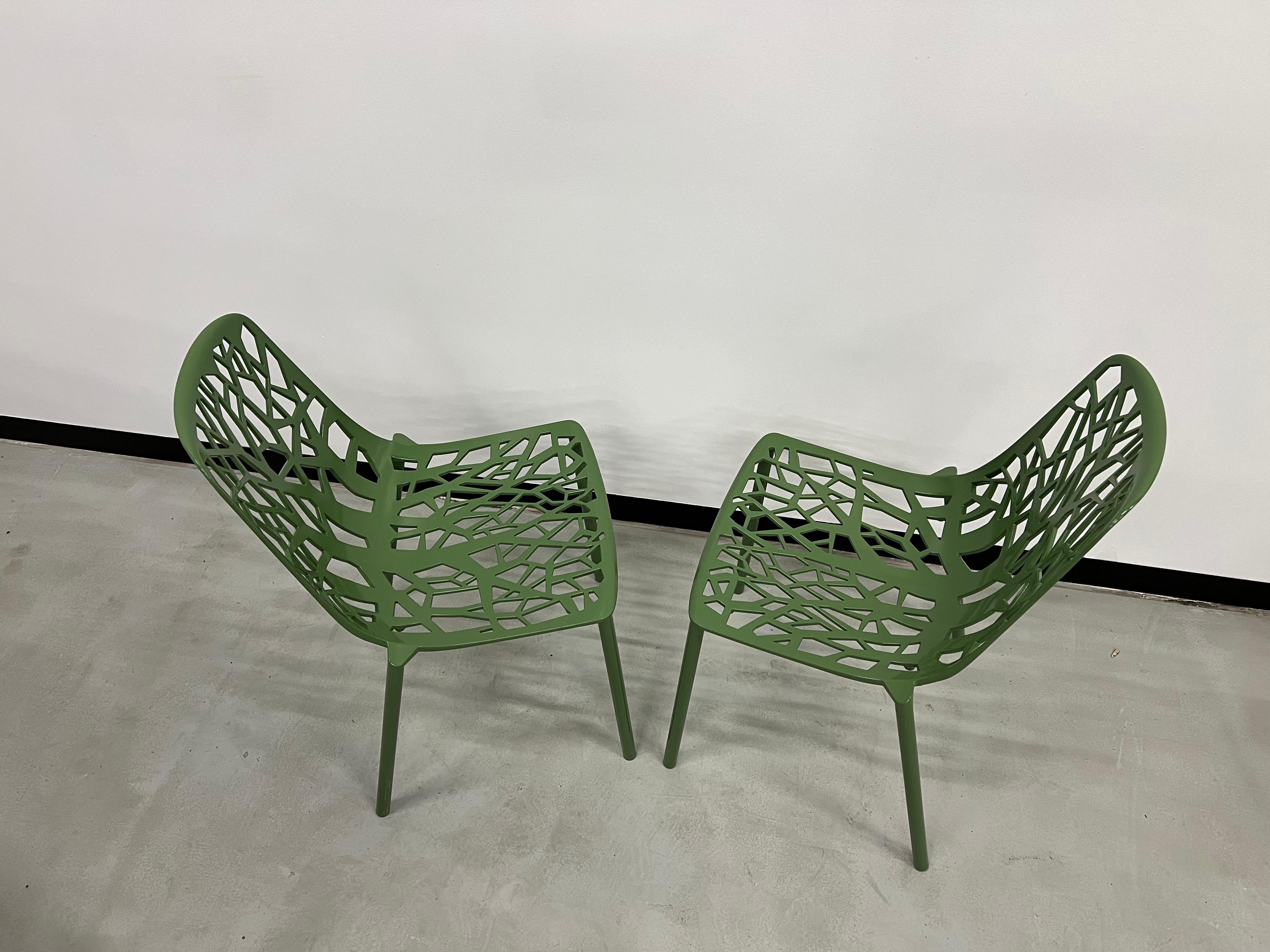 Duo of Fast Forest chairs For Sale 5