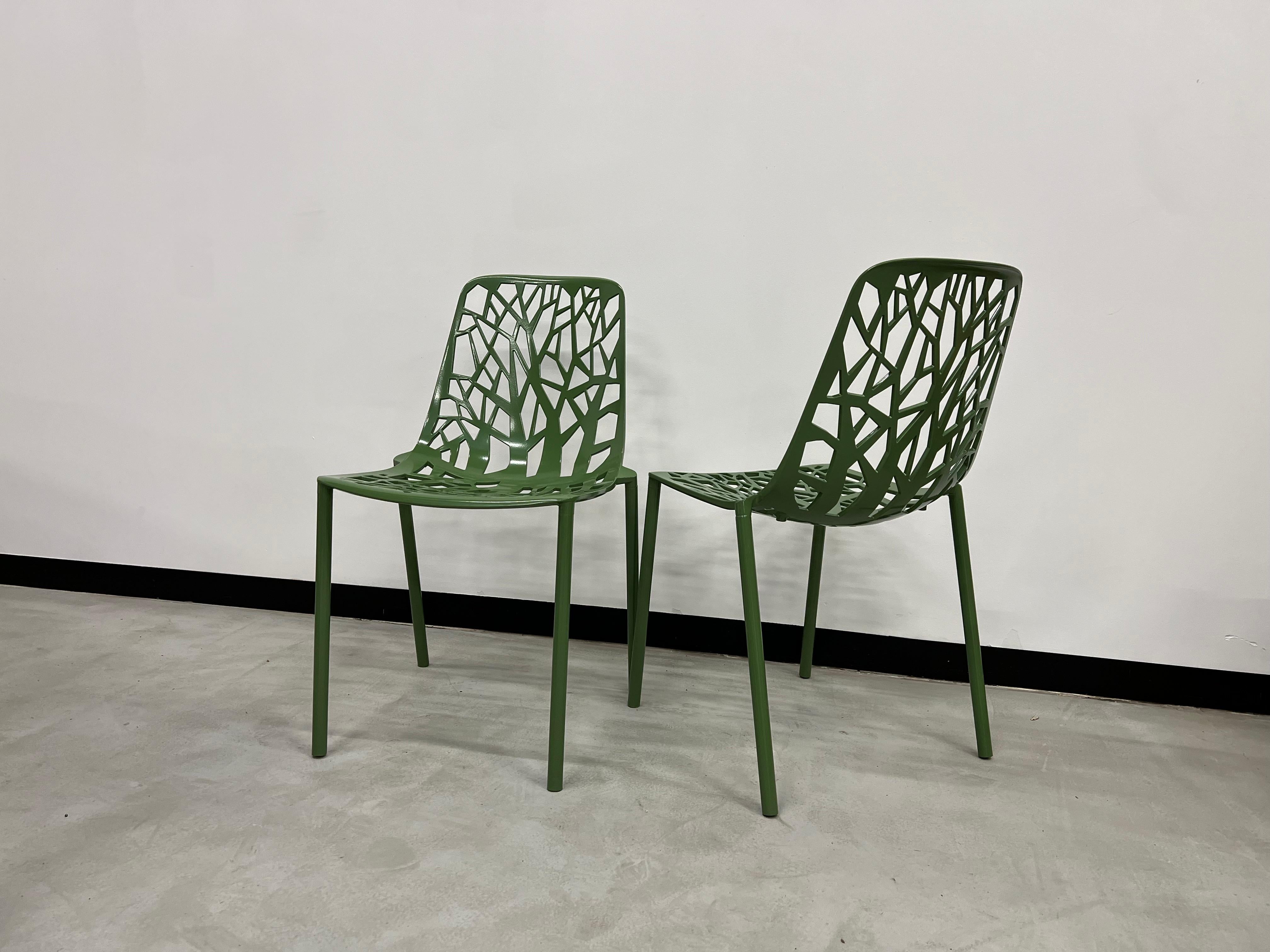 Late 20th Century Duo of Fast Forest chairs For Sale