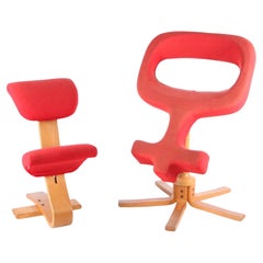 Duo of Peter Opsvik chairs