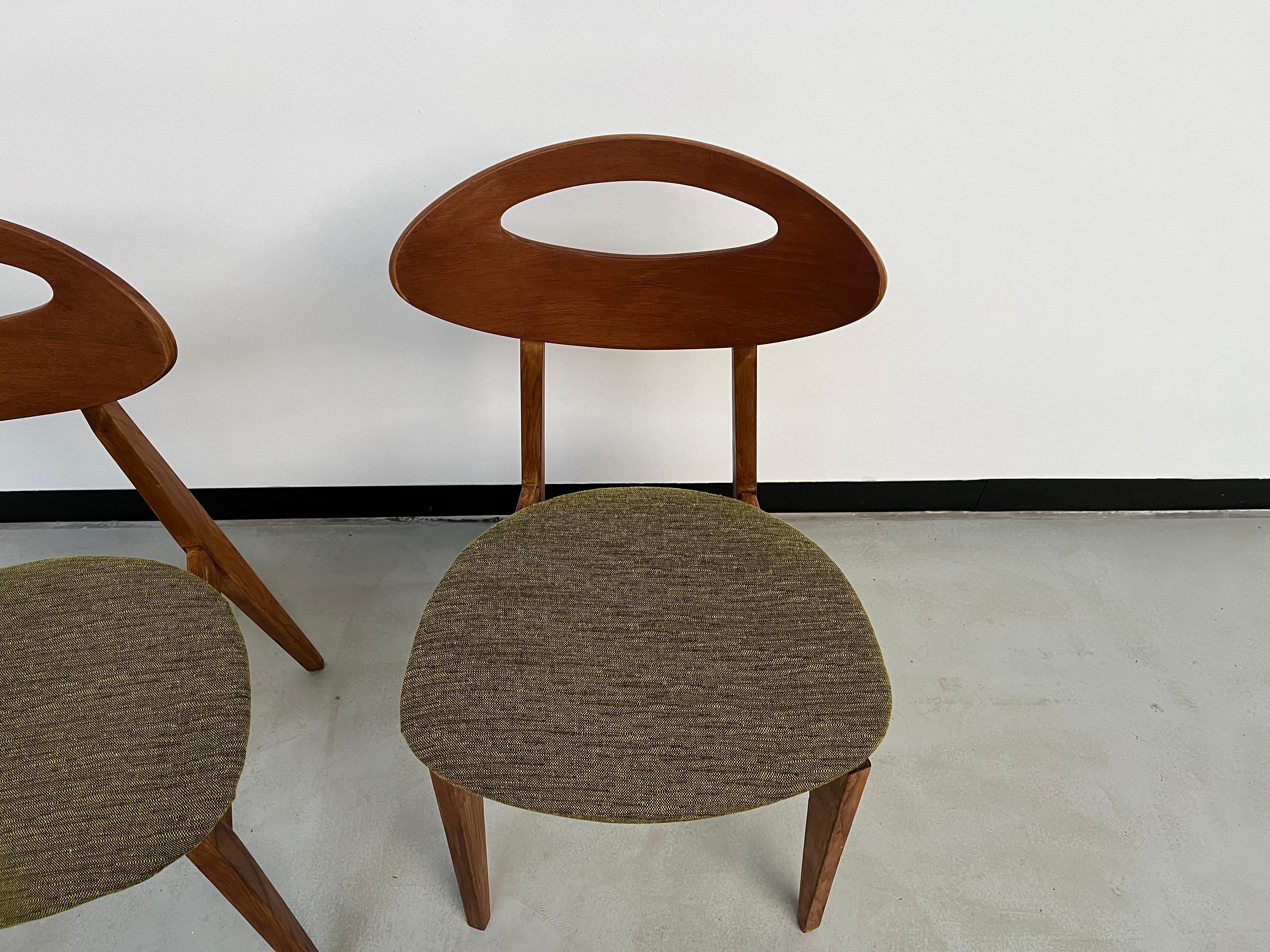  Duo of Roger Landault chairs for Sentou, France 50's 3