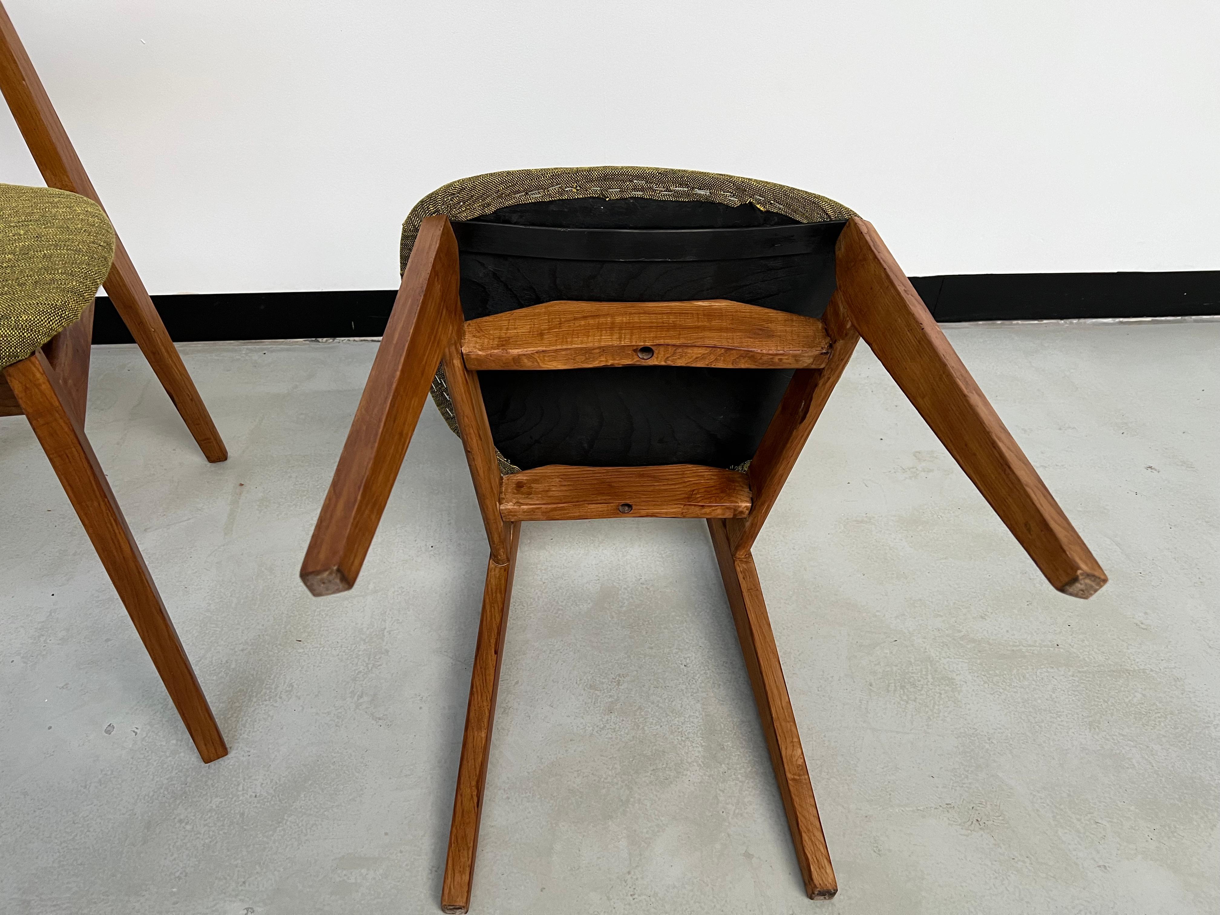  Duo of Roger Landault chairs for Sentou, France 50's 8