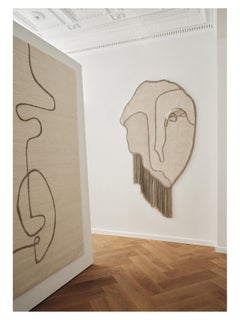 'Duo Self' Handmade Rug by Linie Design, 190 cm, Wool, Linen, Mohair & Silk