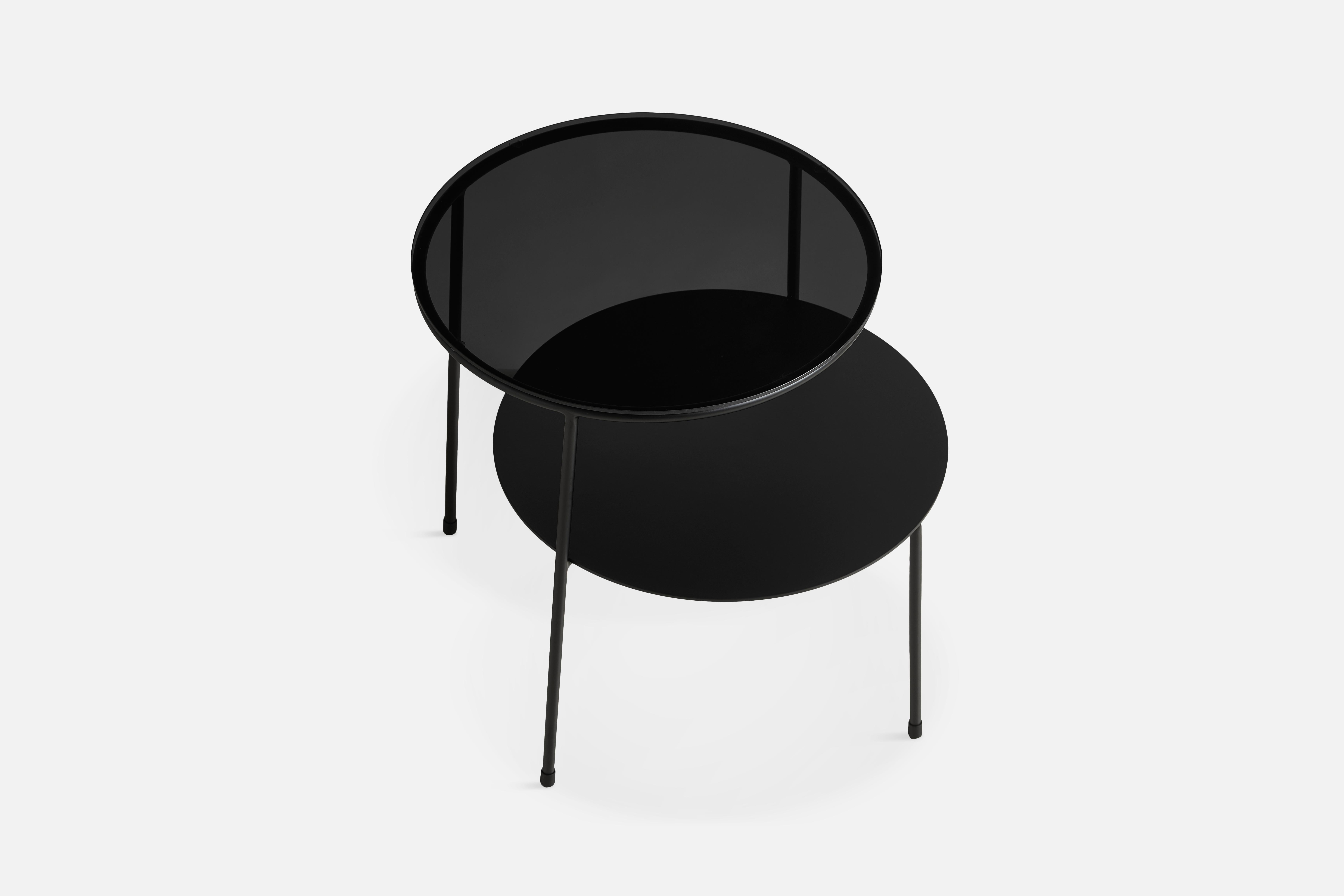 Post-Modern Duo Side Table by Chifen Cheng For Sale