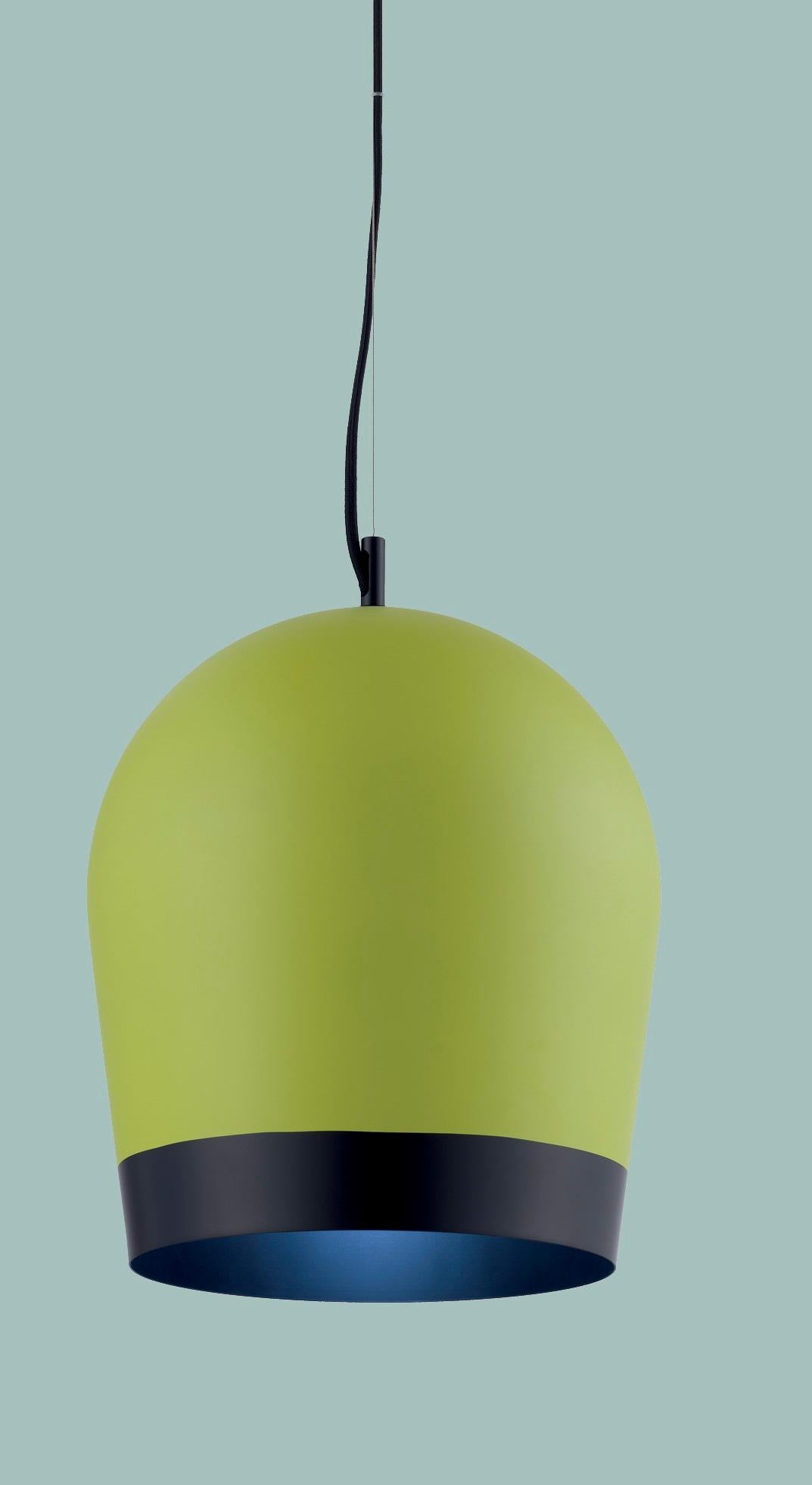 Duo Small Pendant Lamp by Euroluce Lampadari
Dimensions: Ø 20 x H 24 cm.
Materials: Metal.

Available in different colors and in two different sizes. Prices may vary. All our lamps can be wired according to each country. If sold to the USA it will