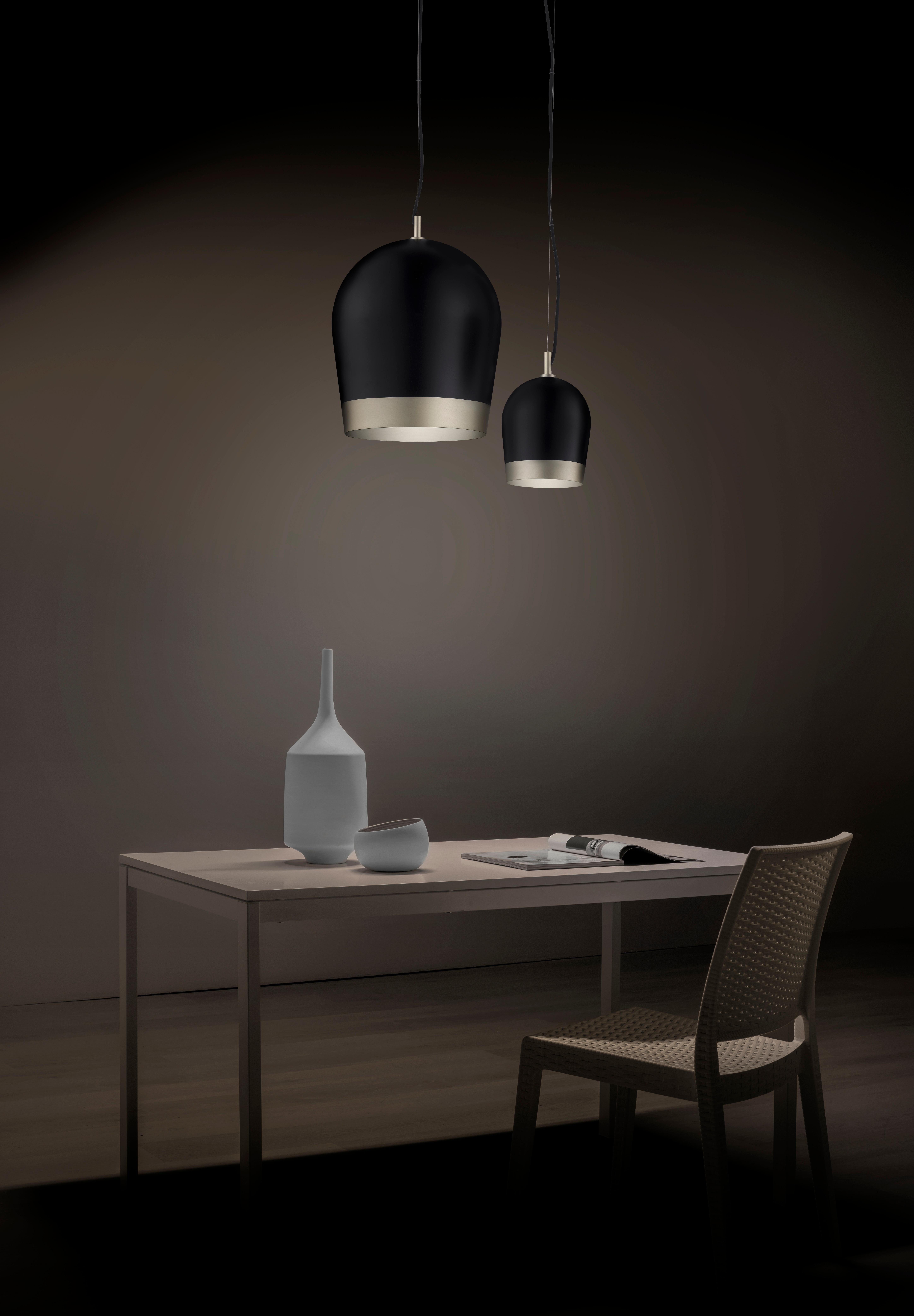 Italian Duo Small Pendant Lamp by Euroluce Lampadari For Sale