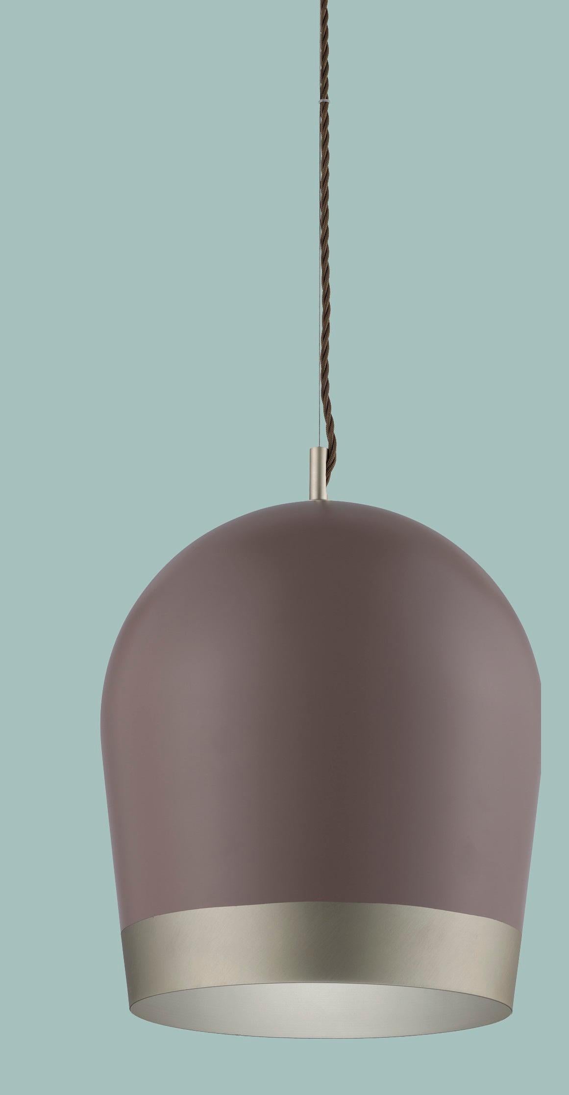 Metal Duo Small Pendant Lamp by Euroluce Lampadari For Sale