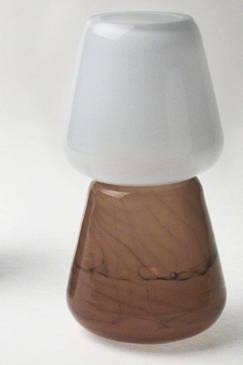 Glass Duo Table Lamp by Atelier George For Sale
