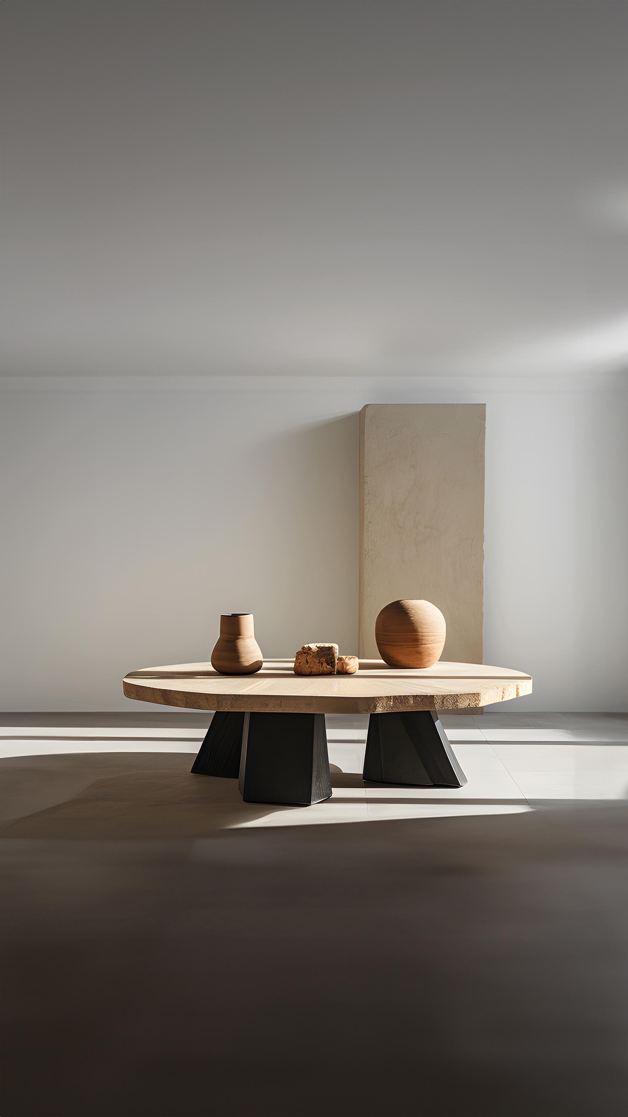 Duo-Tone Square Coffee Table - Dynamic Fundamenta 35 by NONO For Sale 2