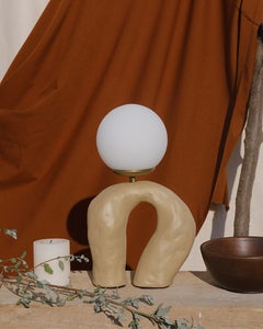 Duo White Table Lamp by Tuğçe Geyik