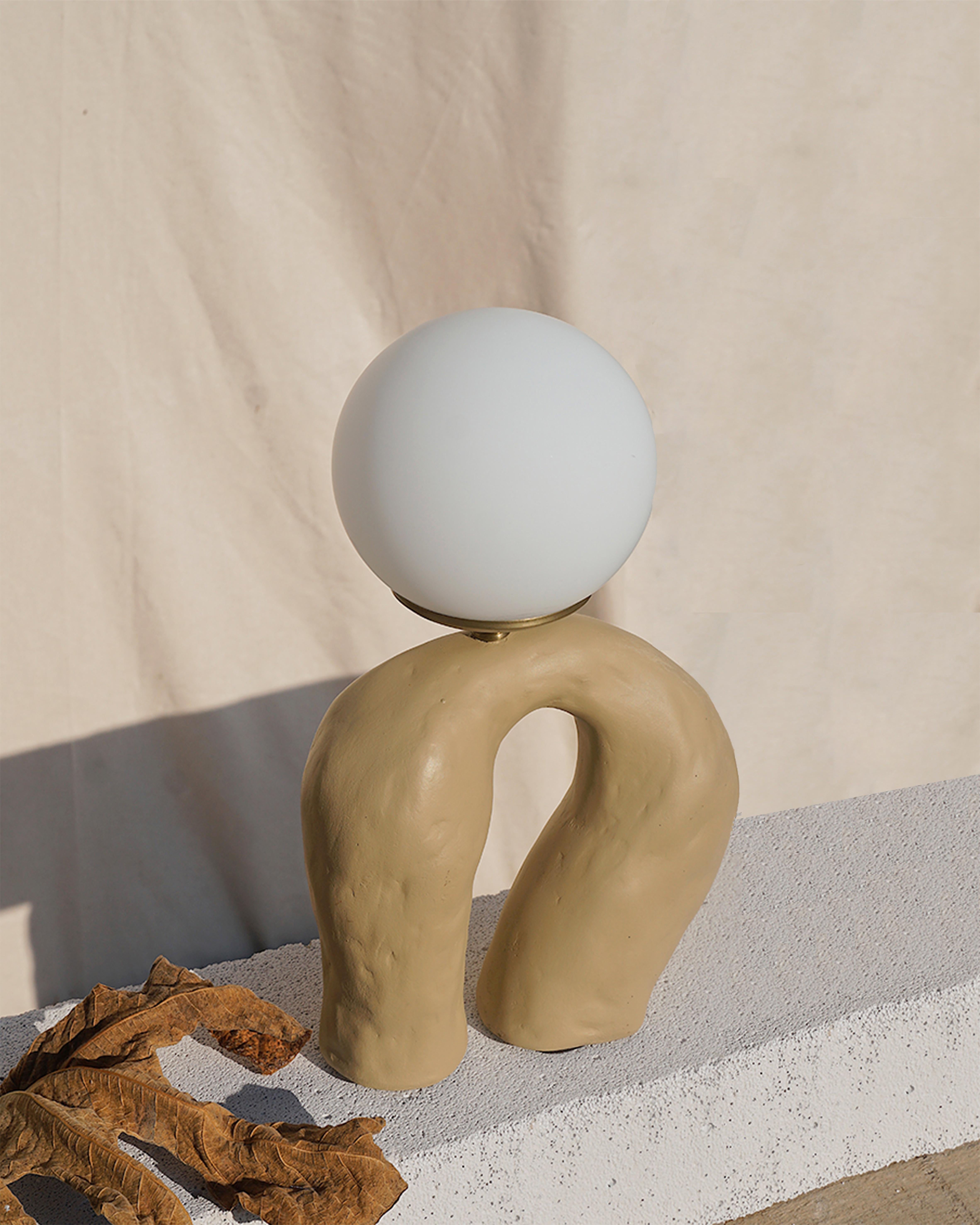 Post-Modern Duo White Table Lamp by Tuğçe Geyik For Sale
