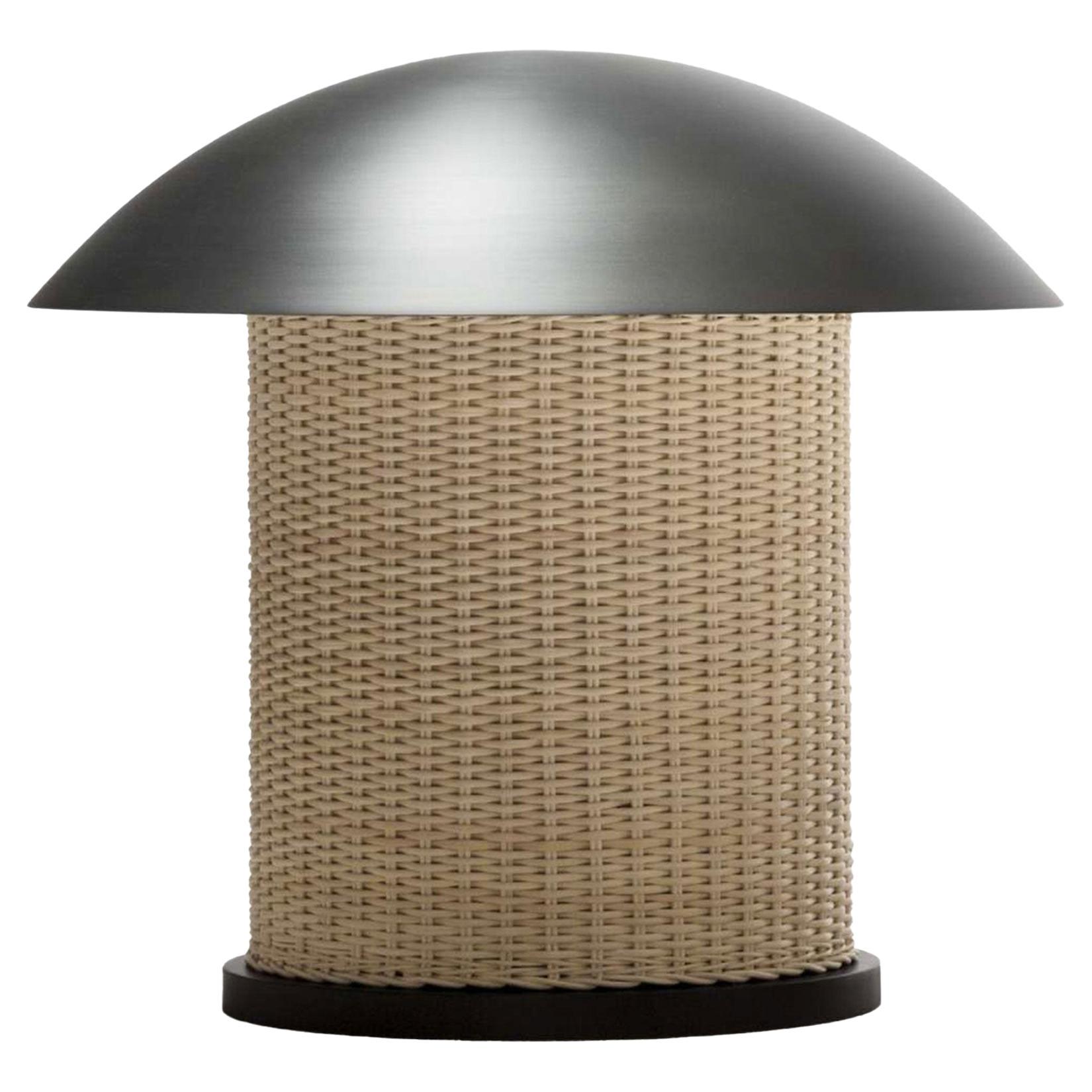 Duomo Large Rattan Table Lamp by Stephane Parmentier x Giobagnara