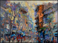 'Early Spring' Colorful Impressionist Painting