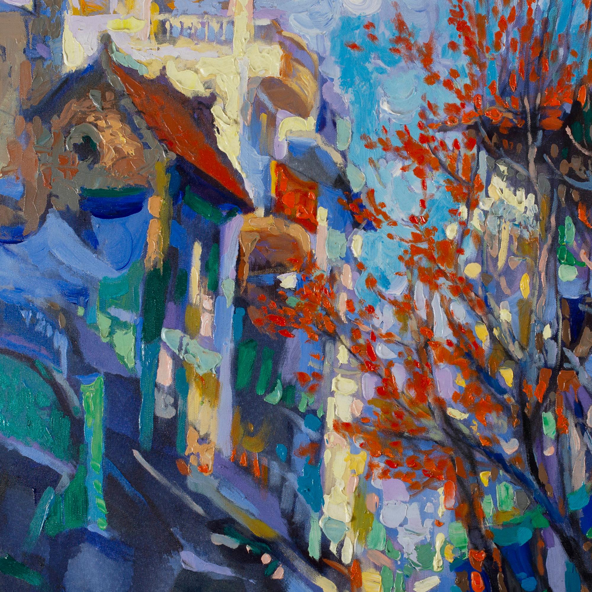'Ha Ba Trung Street' Impressionist Painting For Sale 4