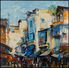'Hang Da Street I' Impressionist Painting