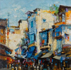 'Hang Da Street I' Impressionist Painting