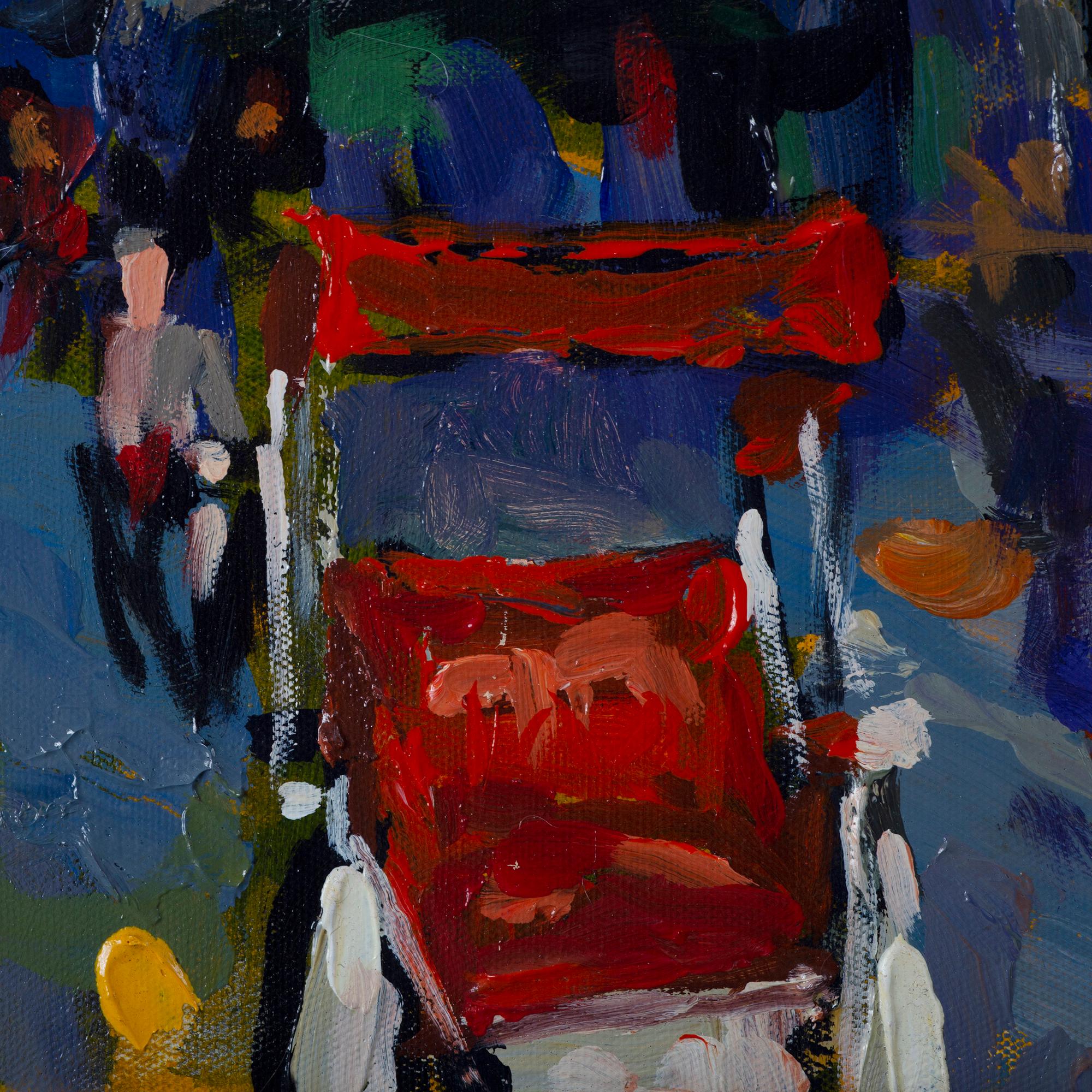 'Hang Da Street II' Impressionist Painting For Sale 3