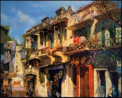 'Hanoi Style' Impressionist Painting of a Street Scene