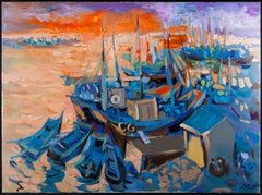 'Mountains in the Sea' Impressionist Painting of a Seascape