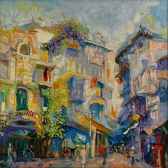 Peinture impressionniste Thanh Ha Lane