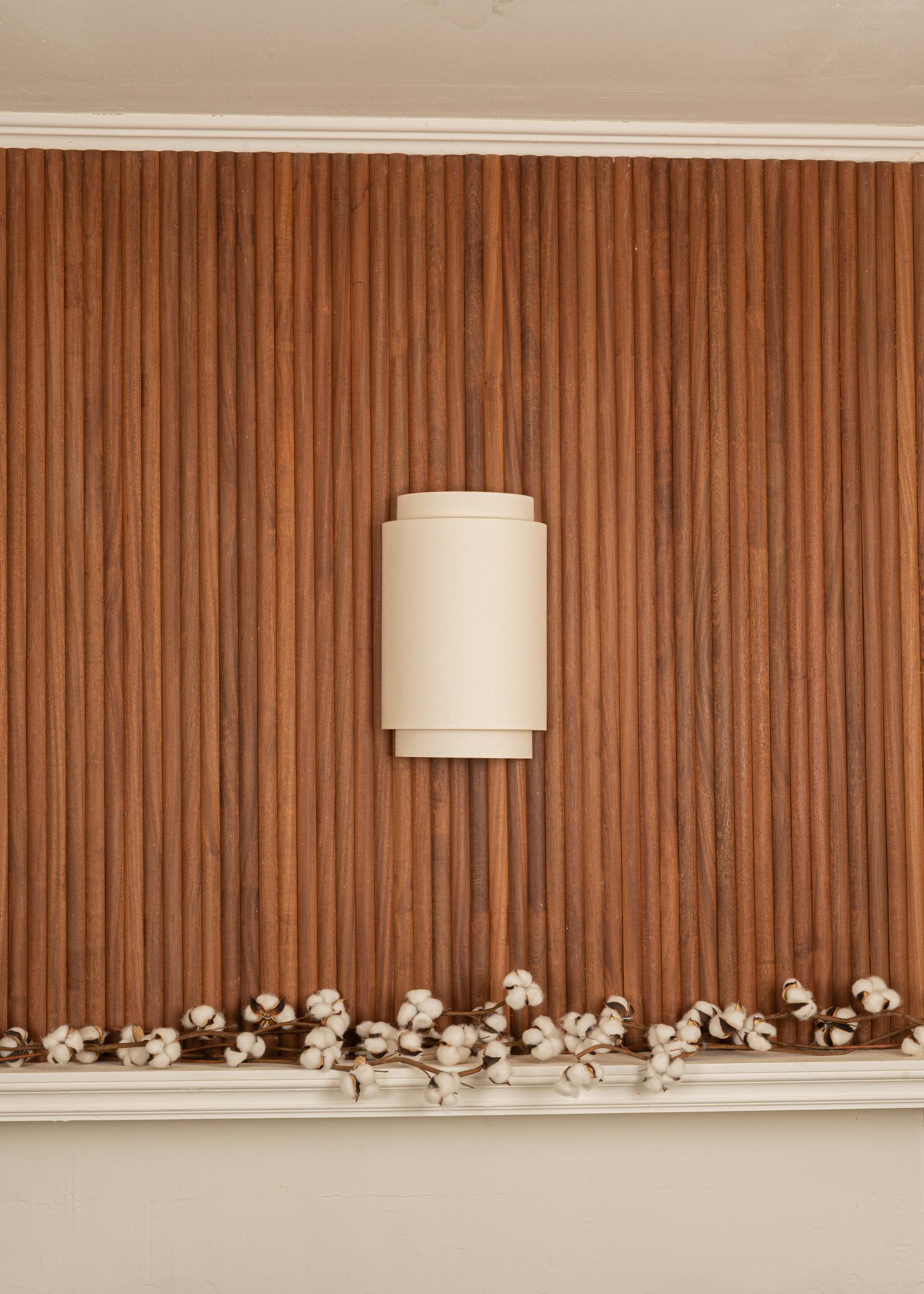 Spanish Duono Cotton Wall Sconce by Simone & Marcel For Sale